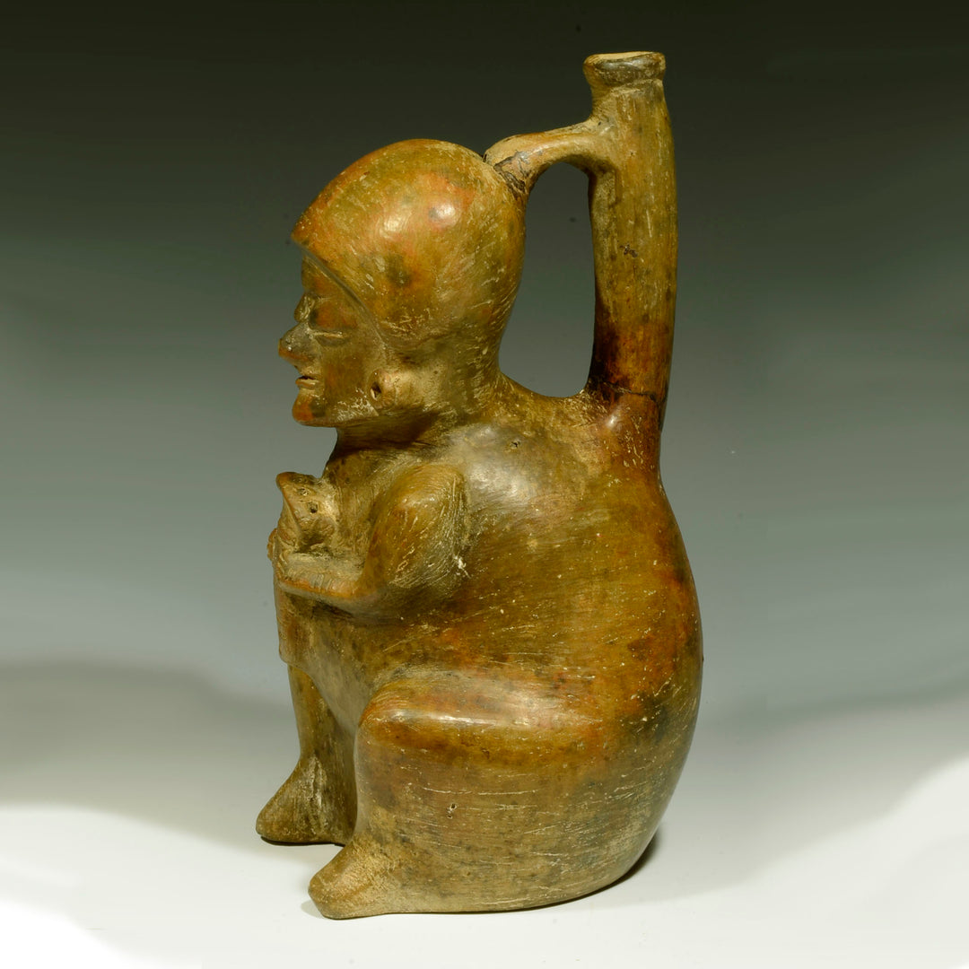 Chorrera Pottery Figural Musician Vessel