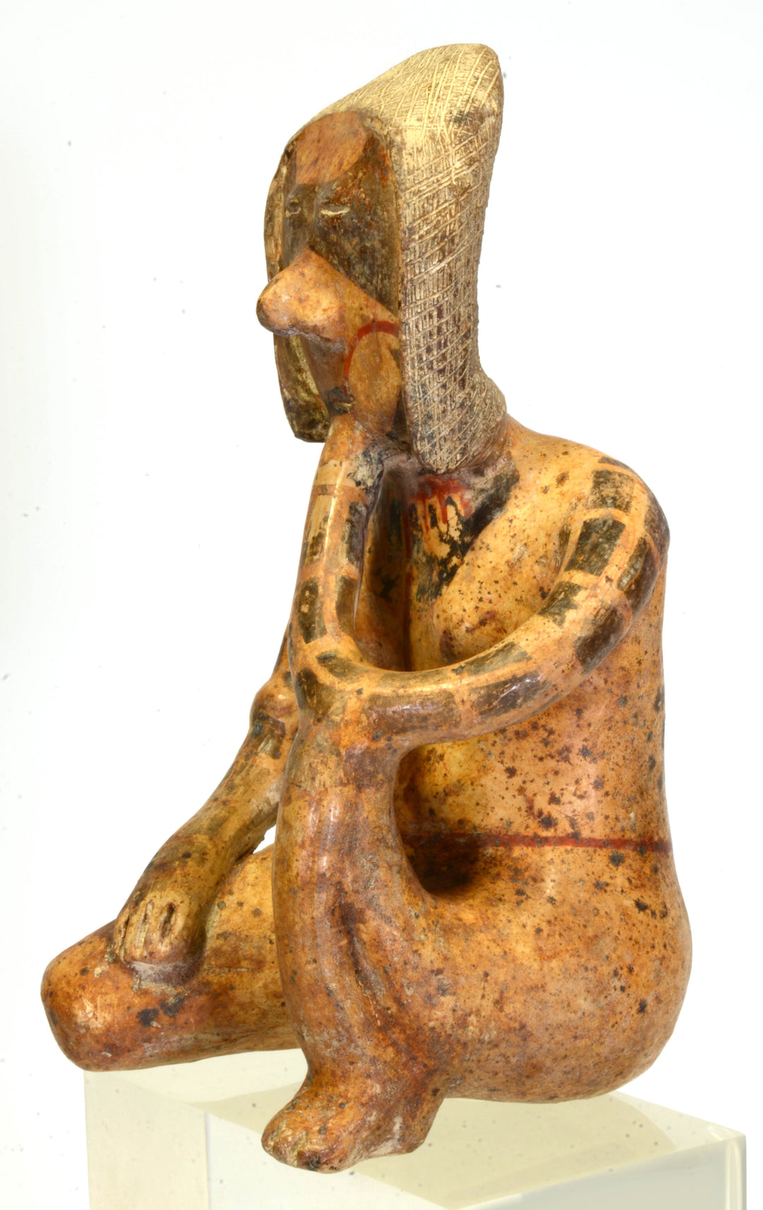 Impressive Nayarit Chinesco  Polychrome Seated Female