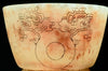 Maya Calcite Stone Bowl Incised with Entwined Serpents
