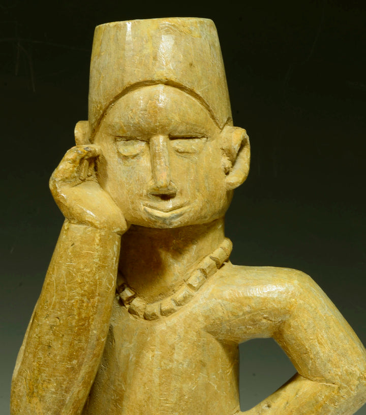 Mbona Ntadi Stone Carved Seated Figure