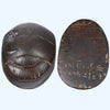 Egyptian Large Inscribed Hard Stone Heart Scarab, reused in antiquity