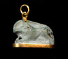 Egyptian Gold Mounted Green Faience Anubis Amulet - Art for Eternity