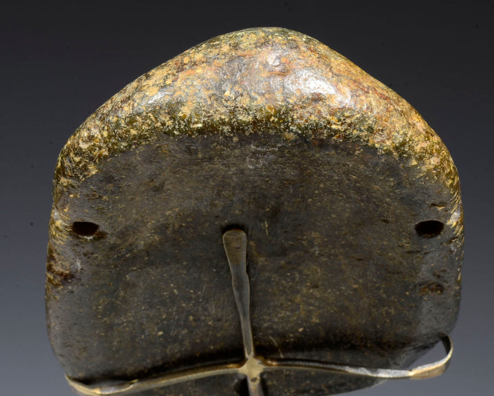 Ancient Olmec Serpentine Masket