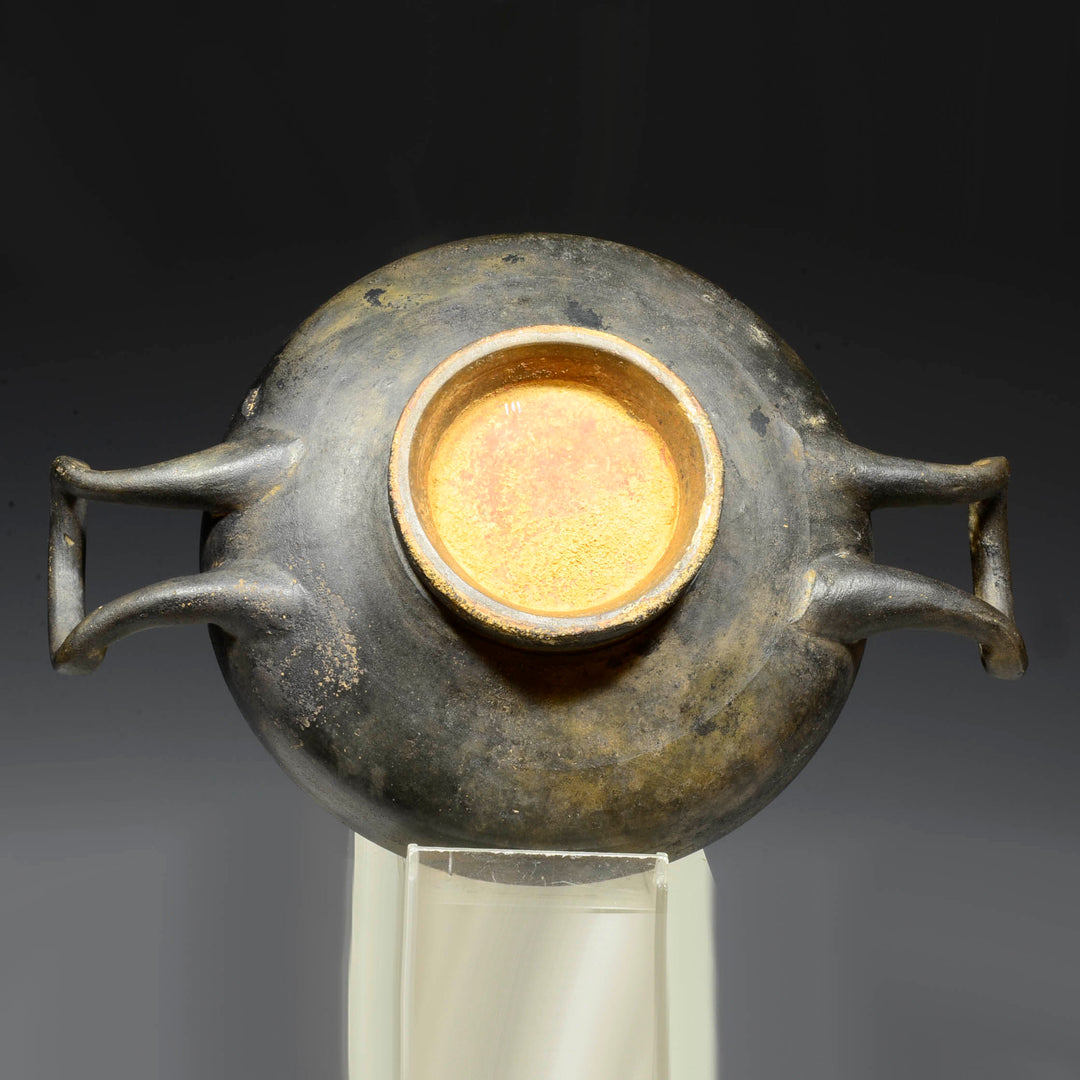South Italian Pottery Black Glaze Kylix