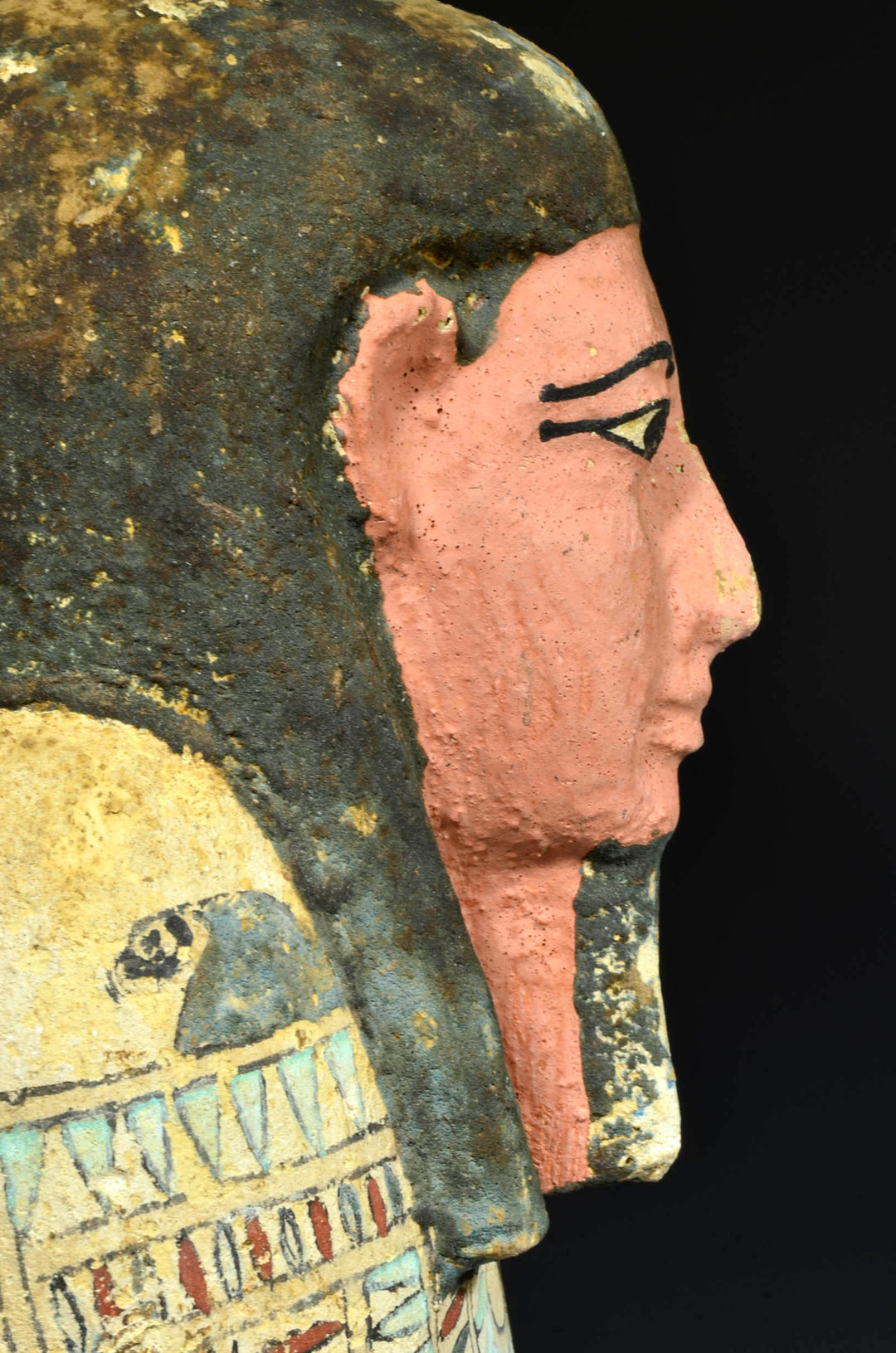 Fine Egyptian Wood Painted Ptah-Sokar Osiris