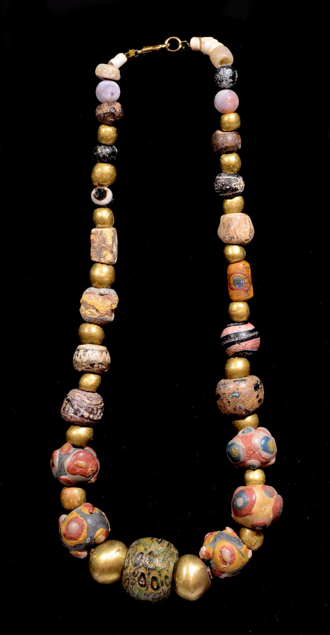 Ancient Roman Milifiore Glass Bead Necklace