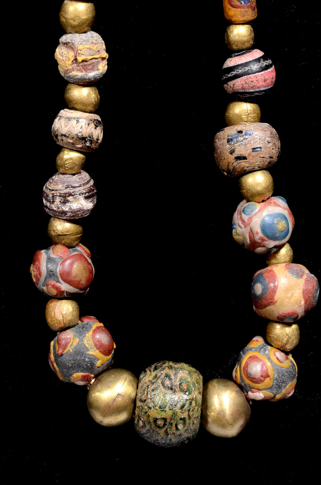 Ancient Roman Milifiore Glass Bead Necklace