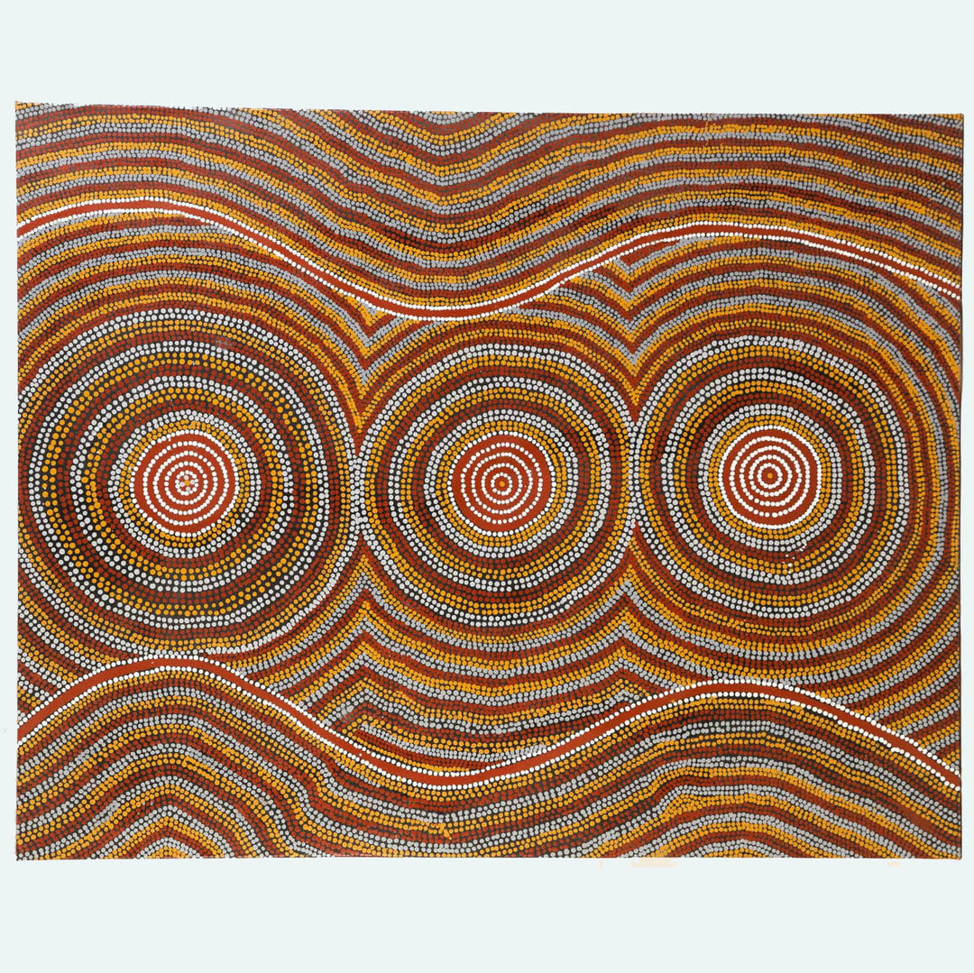 Aboriginal Painting: Brush Fire Dreaming