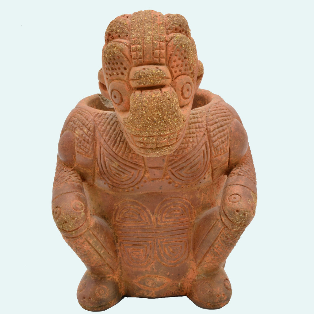 Calima Seated Male Cargador Jaguar Vessel - Art for Eternity