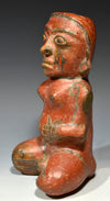 Costa Rican Polychrome Pottery Votive Female