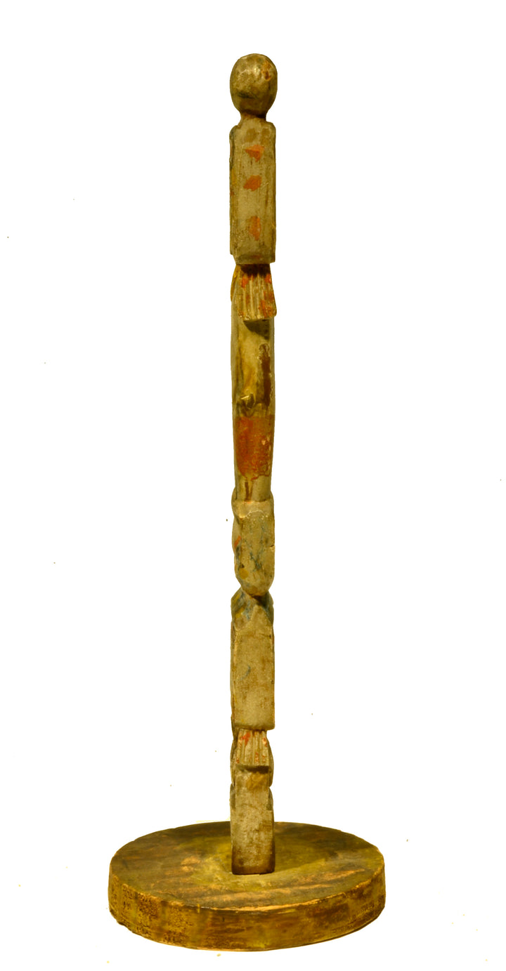 Tlingit Wood Model Totem Pole