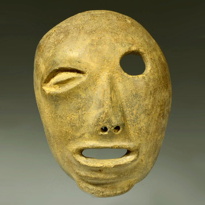 Costa Rican Pottery Transformation Death Mask