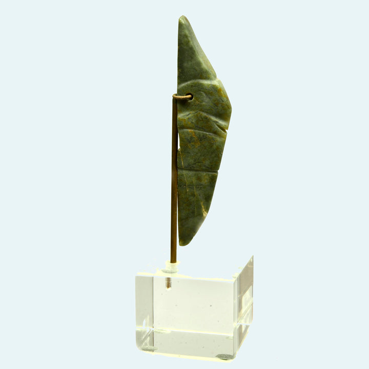Maya Green Jade Stone Bird Pendant Preforator