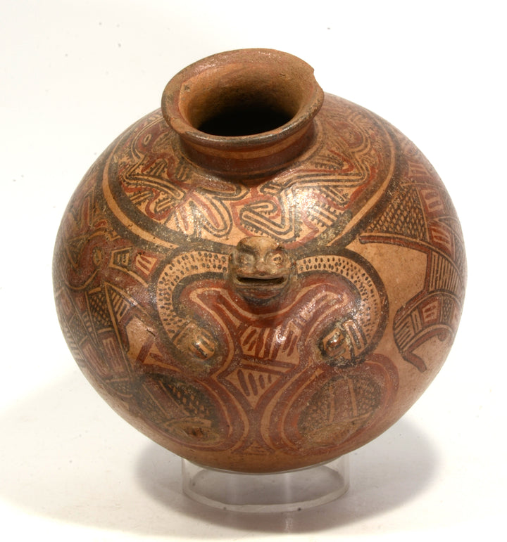 Costa Rican Polychrome Pottery Figural Vessel - Art for Eternity