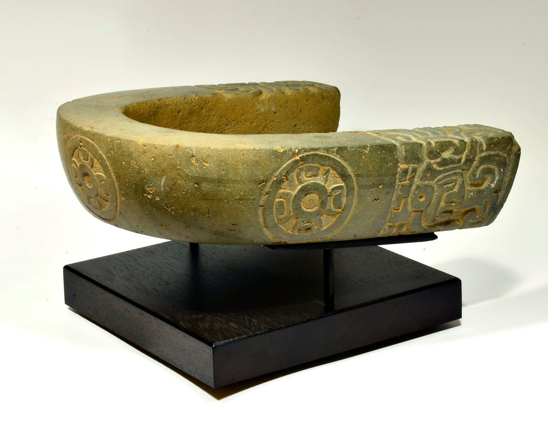 Vera Cruz Stone Carved Effigy Yoke