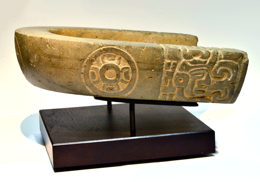 Vera Cruz Stone Carved Effigy Yoke
