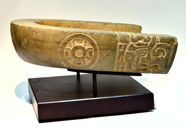 Vera Cruz Stone Carved Effigy Yoke