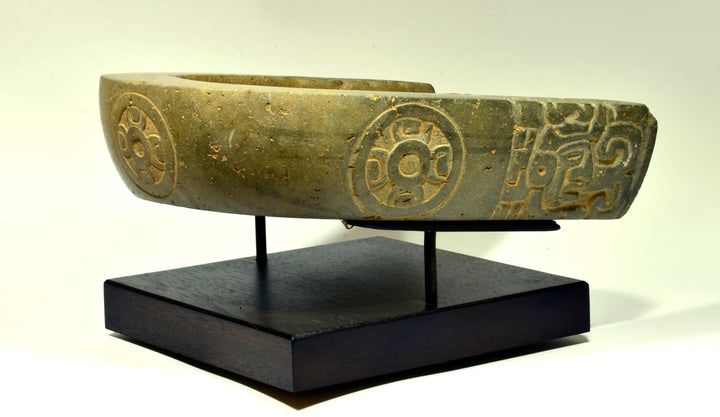 Vera Cruz Stone Carved Effigy Yoke
