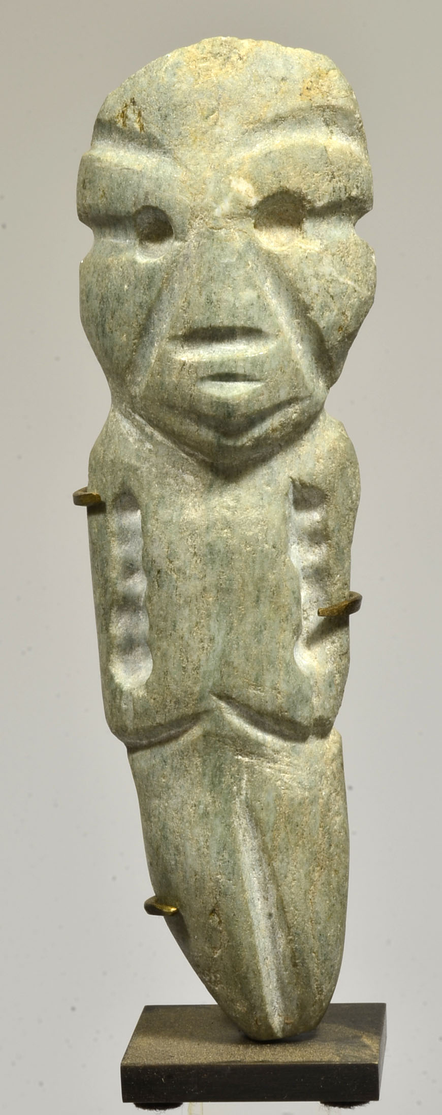 Chontal Mezcala Green Diorite Stone Ghost Figure