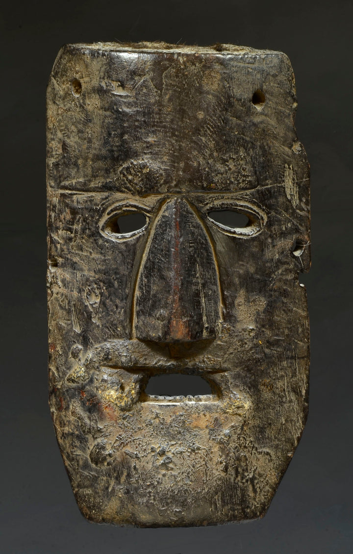 Himalayan Carved Wood Primitive Mask