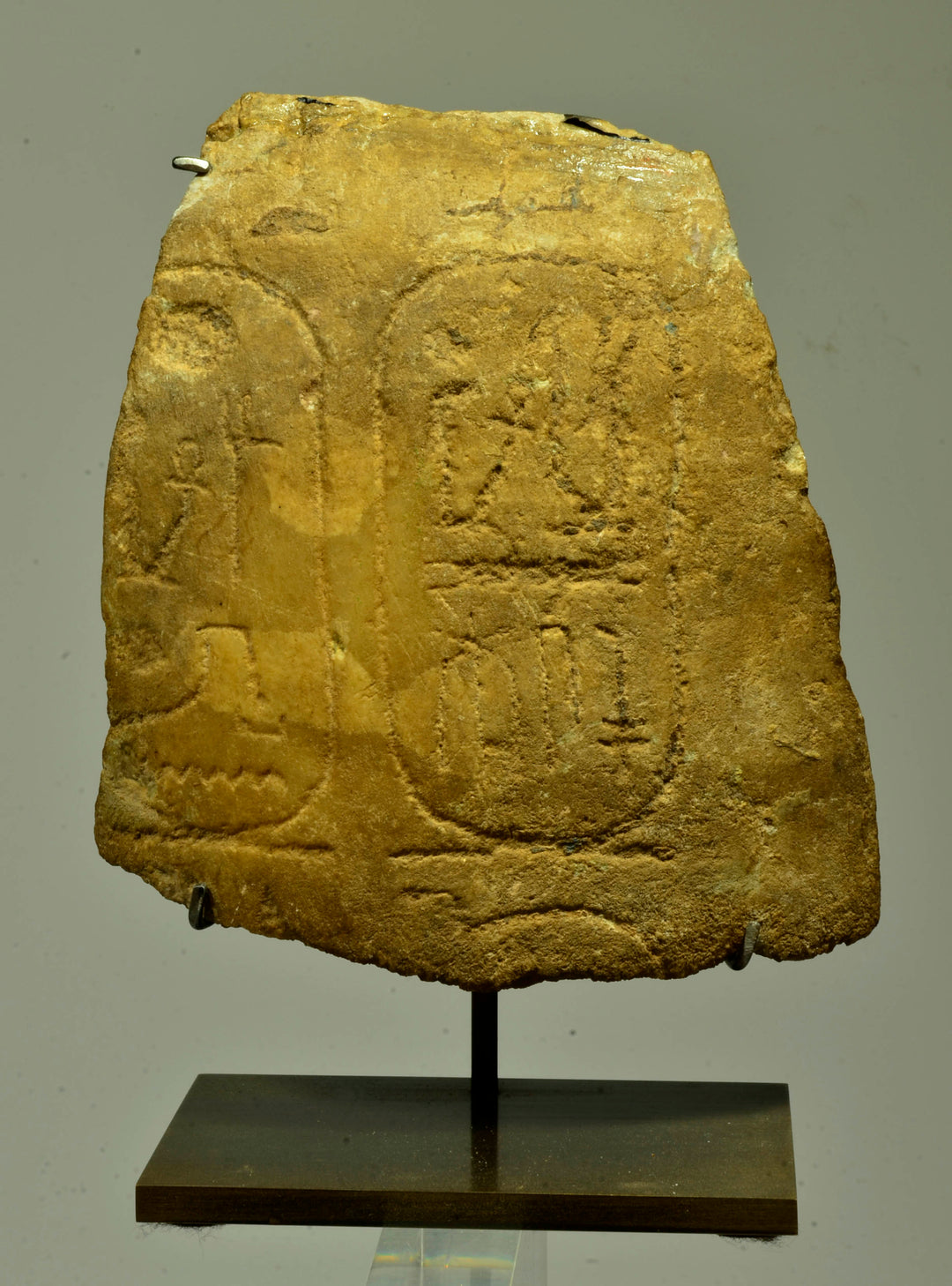 Egyptian Alabaster Jar Fragment with the Cartouches of Ramesses II