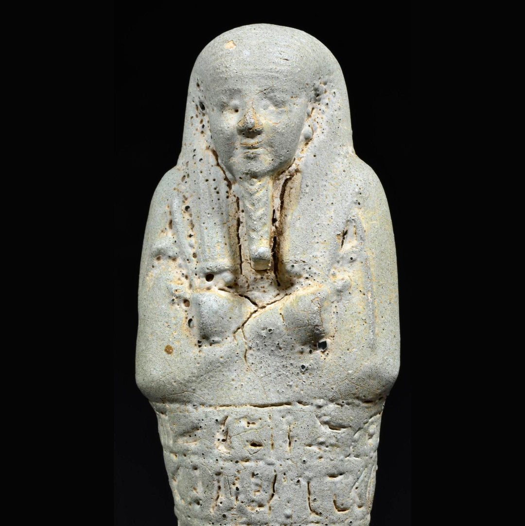 Egyptian Turquoise Faience Ushabti for Hor