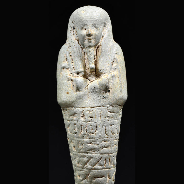 Egyptian Turquoise Faience Ushabti for Hor