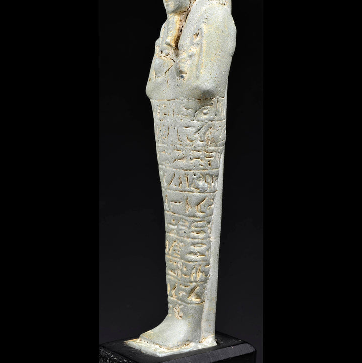 Egyptian Turquoise Faience Ushabti for Hor