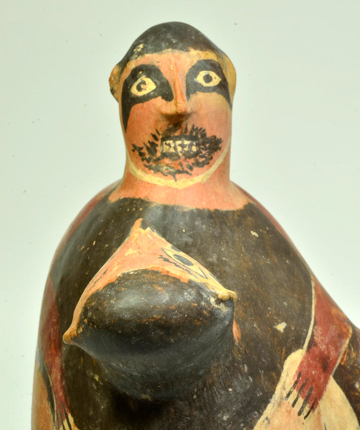 Nazca Polychrome Pottery Erotic Vessel