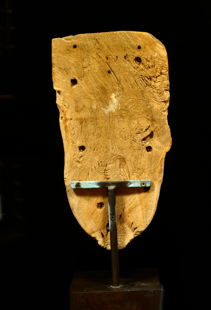 Egyptian Wood Painted Sarcophagus Mask