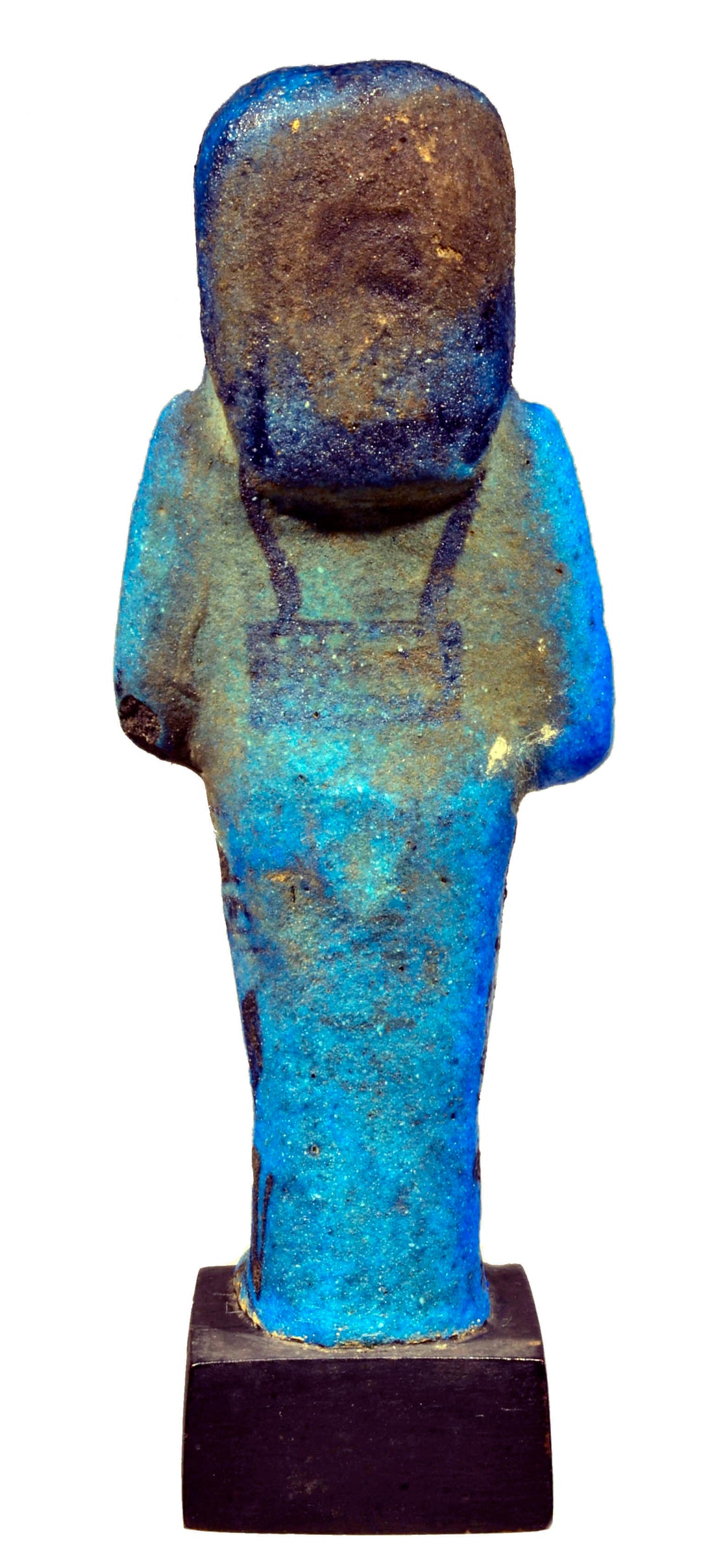 Egyptian Deep blue glazed faience Ushabti for the Supreme Chief of the Harem of Amun: Ast-em-Khebit