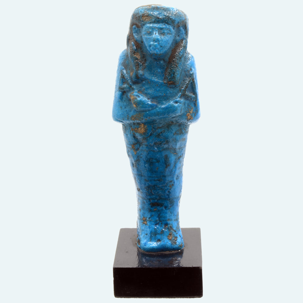 Egyptian Deep Blue Faience Ushabti - Art for Eternity