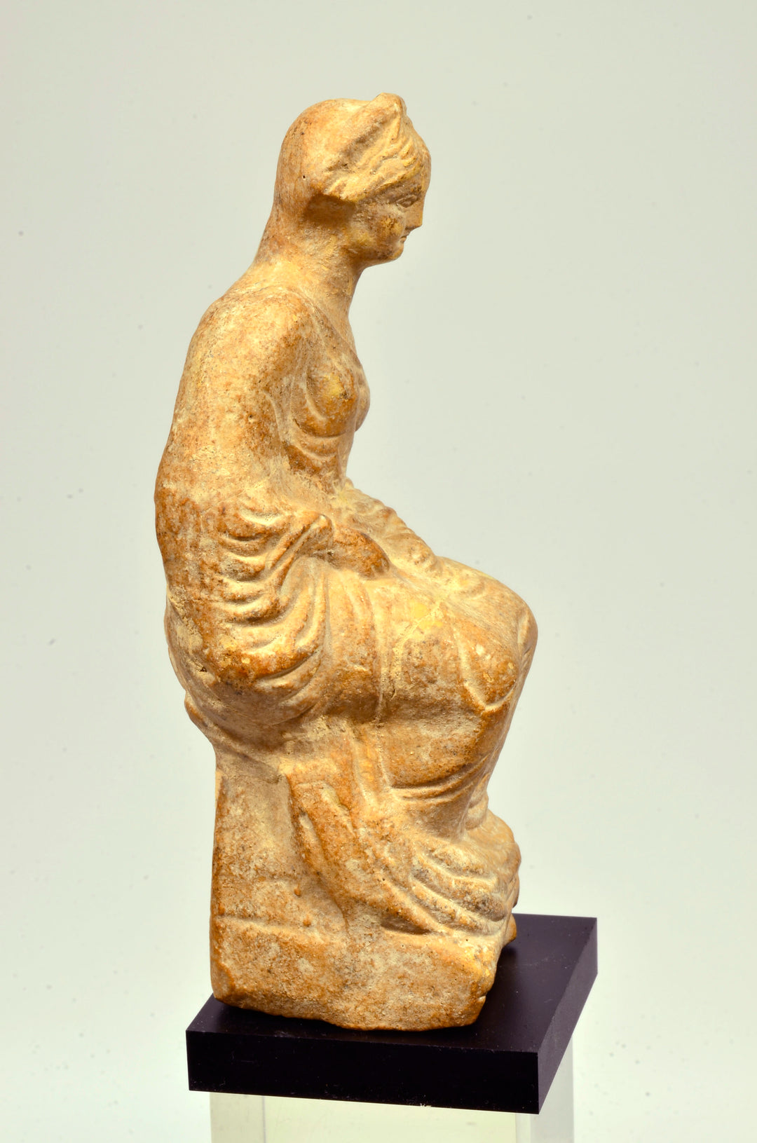 Classical Greek Terracotta Seated Female Figure