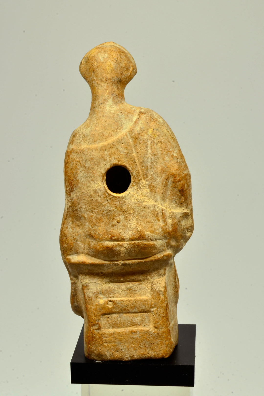 Classical Greek Terracotta Seated Female Figure