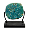 Egyptian Turquoise Faience Udjat Eye Scaraboid Shape Amulet - Art for Eternity