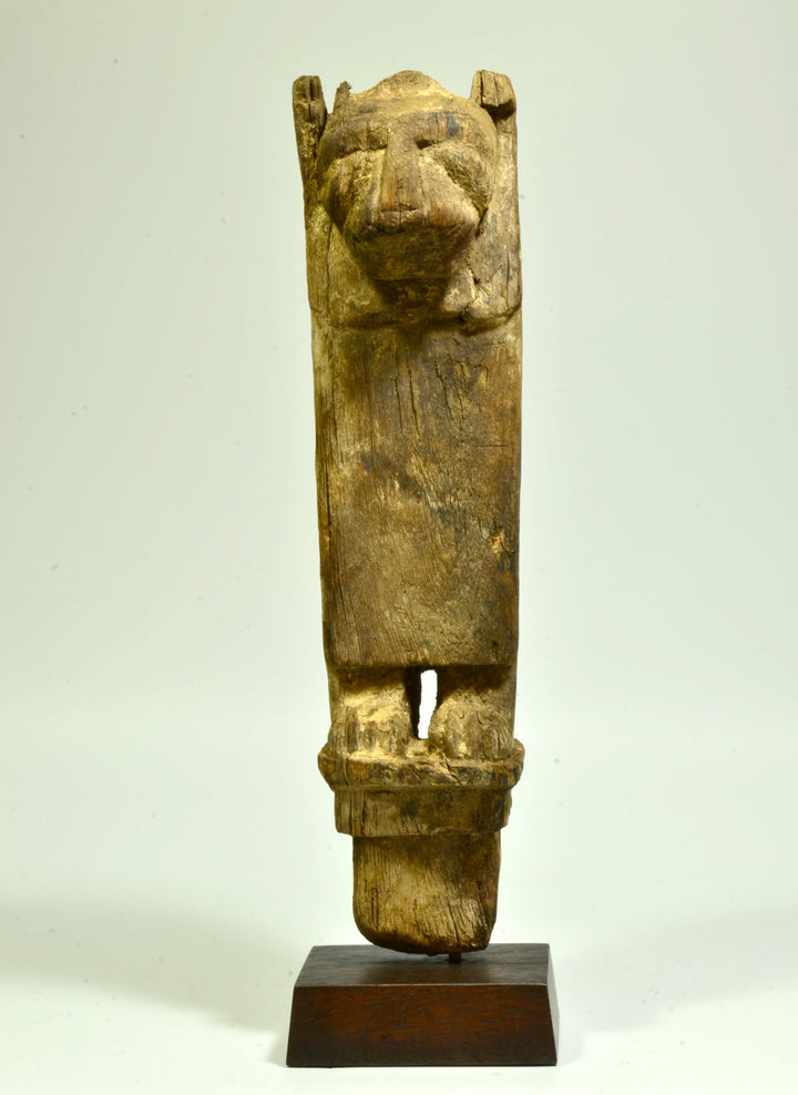 Egyptian Wood Lion Formed Furniture Leg