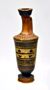Greek Attic White Ground Black Figure Lekythos