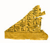 Egyptian Papyrus Fragment Inscribed with Hieroglyphics