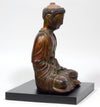 Chinese or Vietnamese Wood Lacquered Seated Buddha