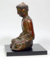 Chinese or Vietnamese Wood Lacquered Seated Buddha