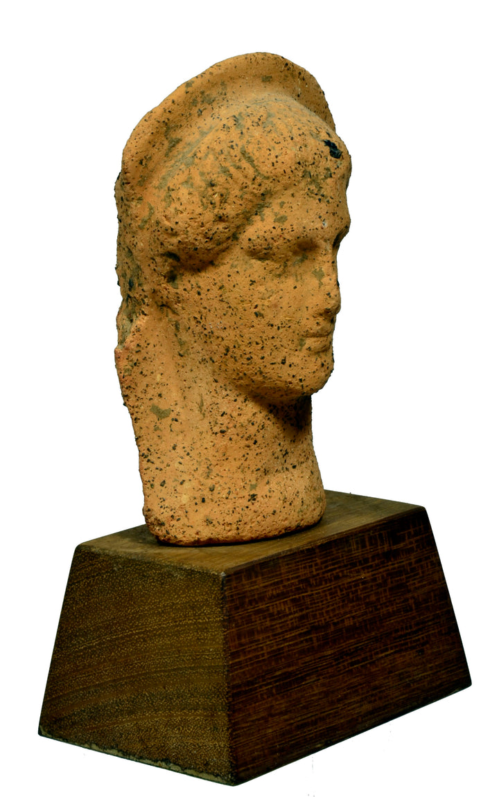 Etruscan Terracotta Votive Head of a Youth
