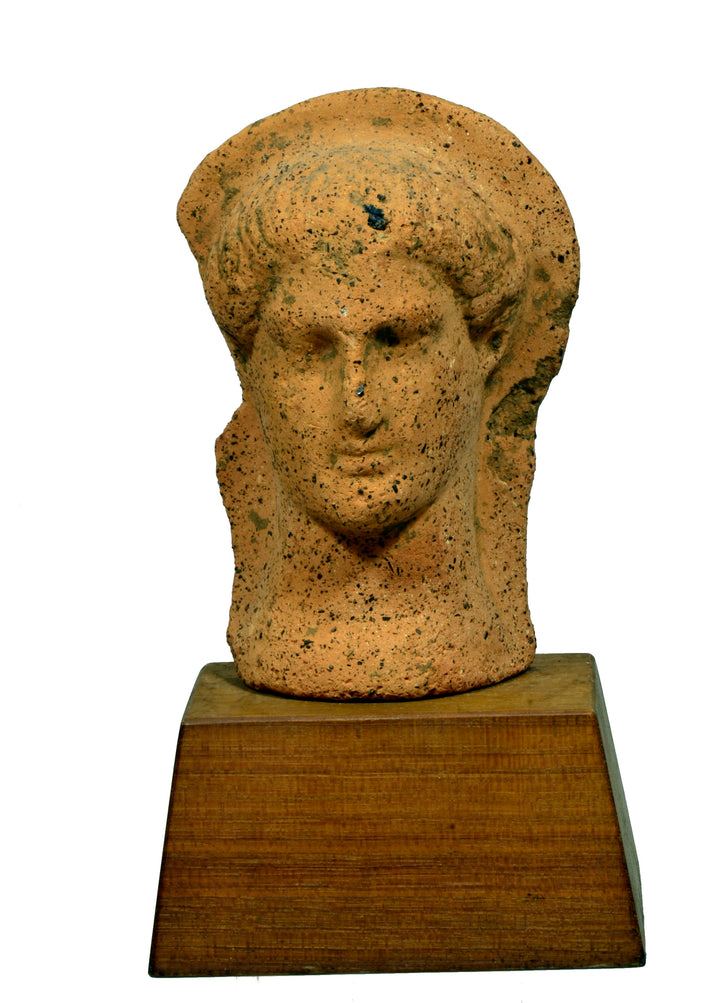 Etruscan Terracotta Votive Head of a Youth