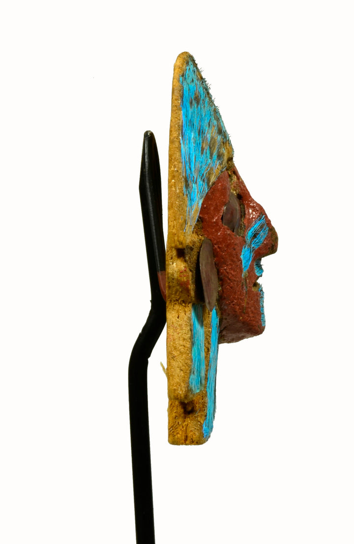 Chimu Wood and Feather Figural Adornment