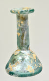 Roman Green Glass Candlestick Unguentarium