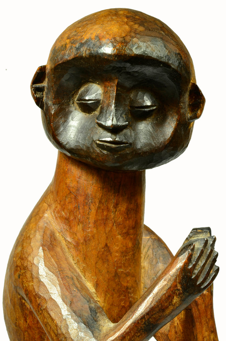 Chokwe Wood Carved Monkey