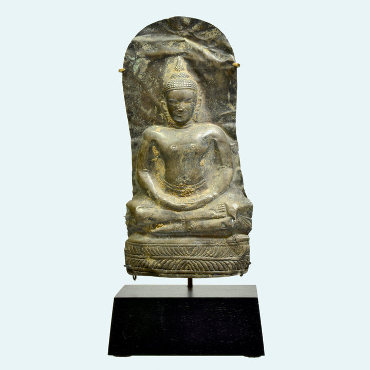 Thai Sliver Repousee Plaque of Buddha