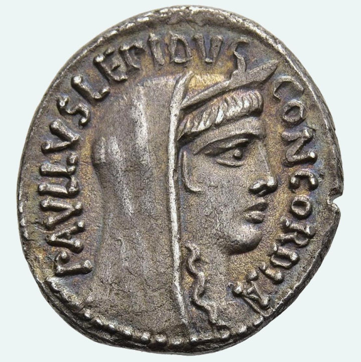 Roman Silver L Aemilius Lepidus Paullus Denarius