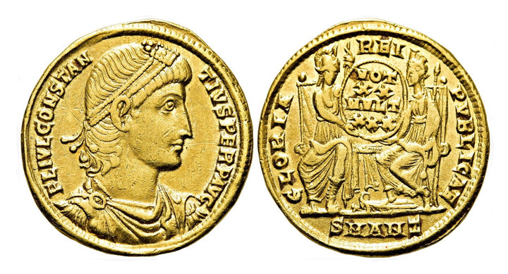 Roman Gold Solidus Constantius II