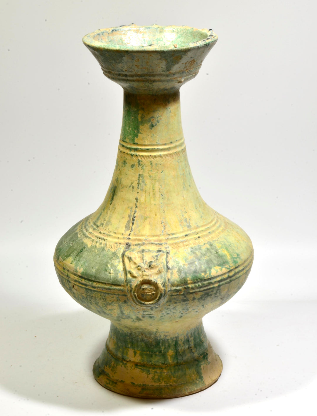 Han Dynasty Green Glaze Pottery 'Hu' Vase