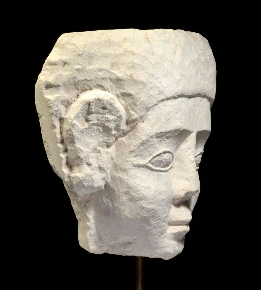 Near Eastern Limestone Anthropomorphic Mask